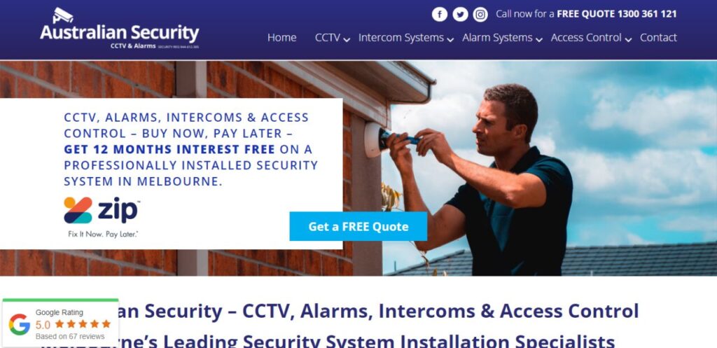 australian security home camera security system installers melbourne