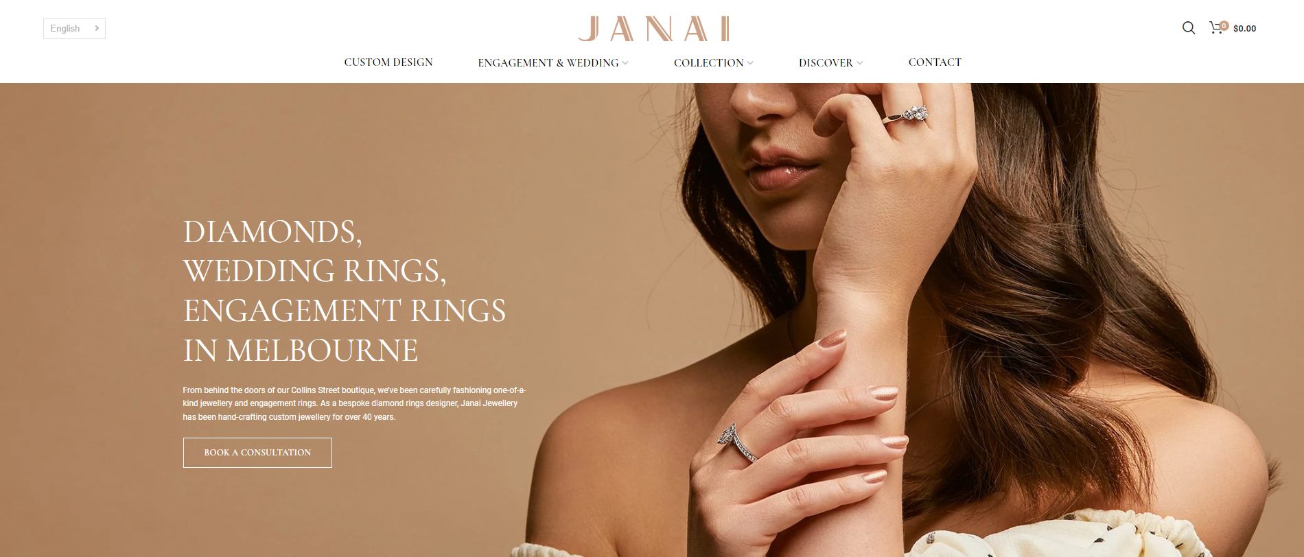 janai jewellery engagement rings & wedding band shop melbourne