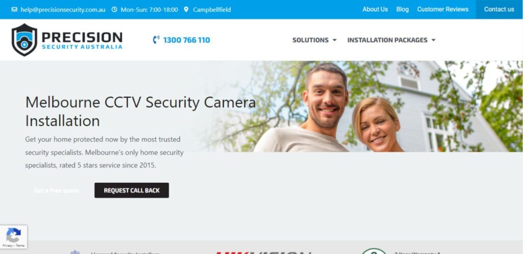 precision security australia home camera security system installers melbourne