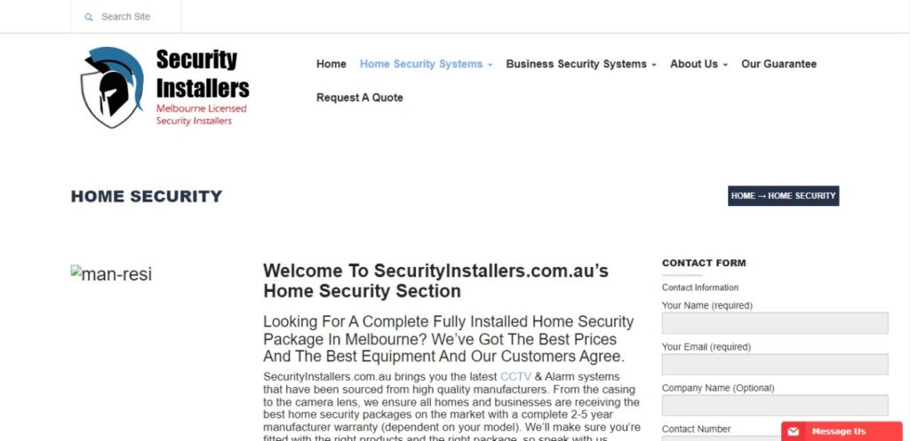 security installers home camera system melbourne
