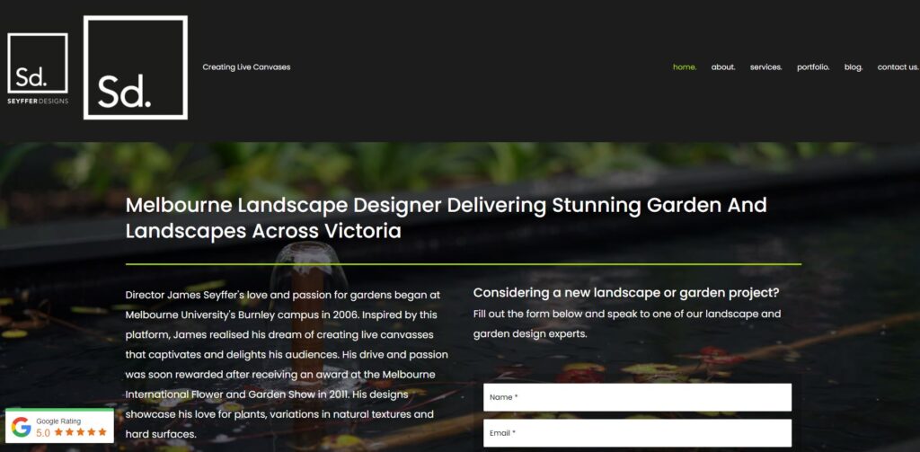 seyffer designs landscaping designers melbourne