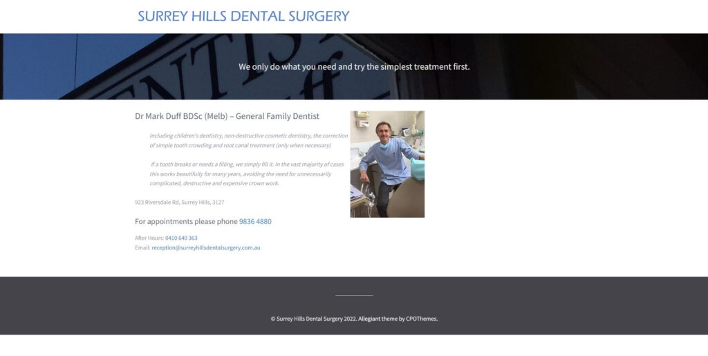 surrey hills dental surgery