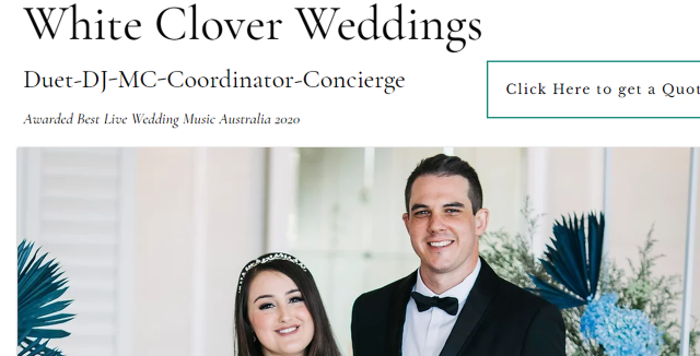 white clover weddings