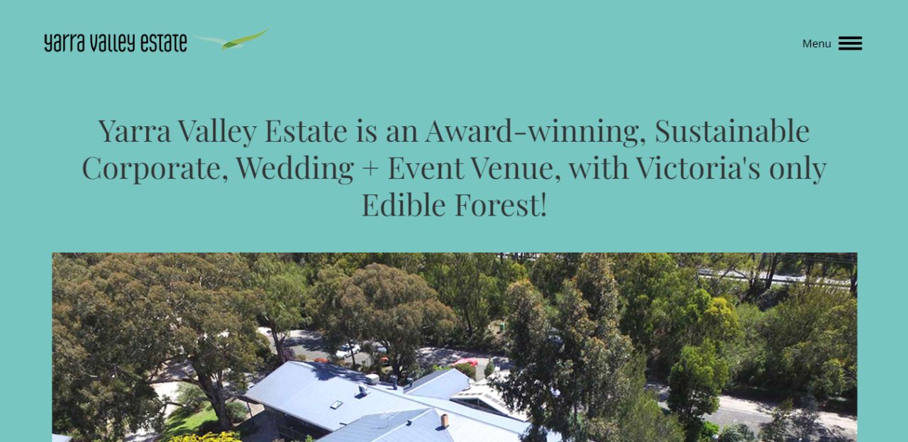 yarra valley estate wedding reception venue yarra valley
