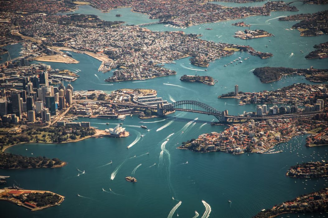 aerial photography of bridge photo – free sydney i